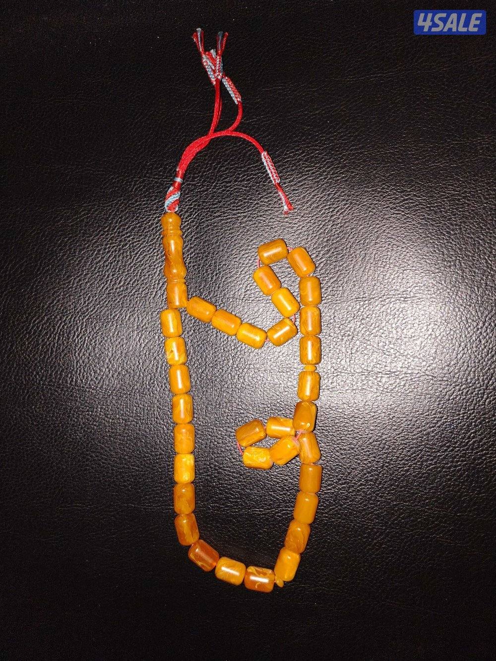 مسباح تراب كهرب عسلي 33 حبة 46 جرام1