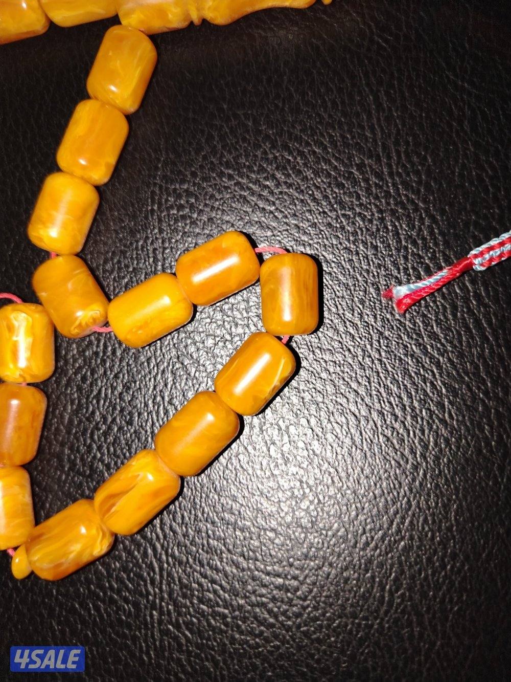 مسباح تراب كهرب عسلي 33 حبة 46 جرام2