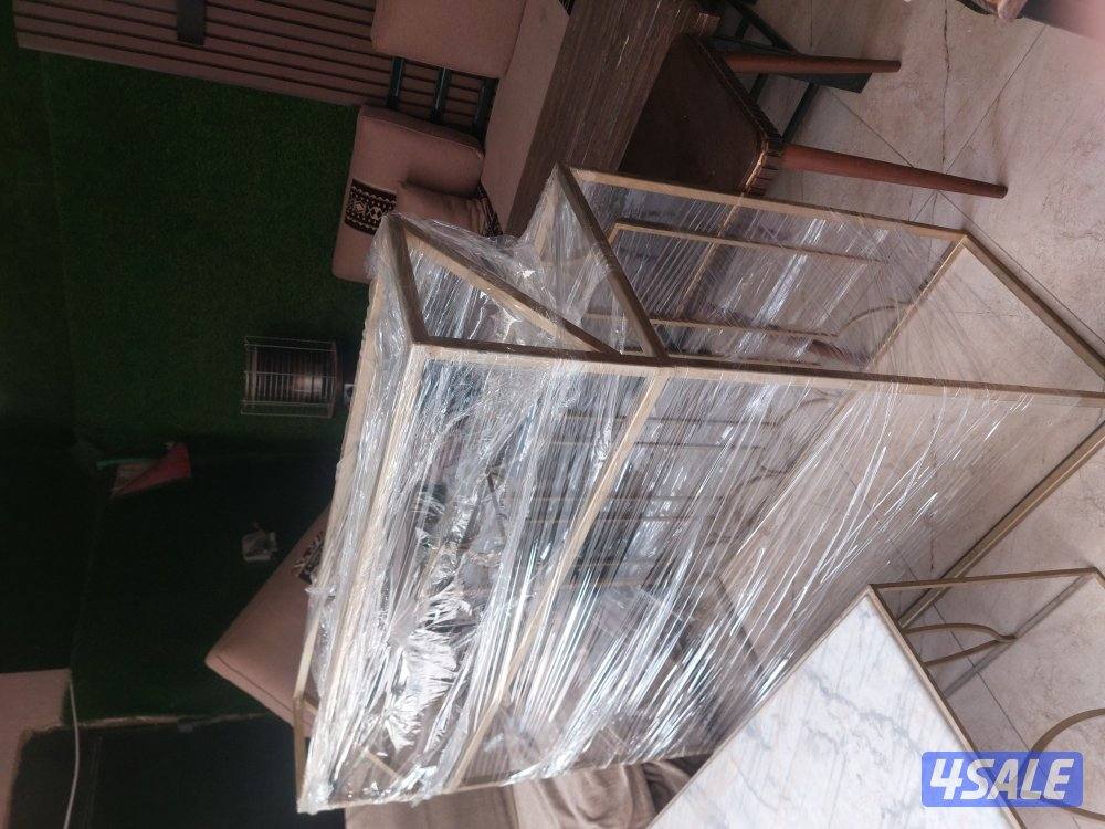 طاوله وسط وكنسول و٦ طاولات رخام جاهزين لتوصيل حاله ممتاذه6