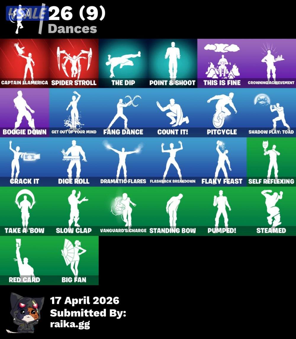 حساب فورت نايت نادر شخصيات نادرة 22سكن5