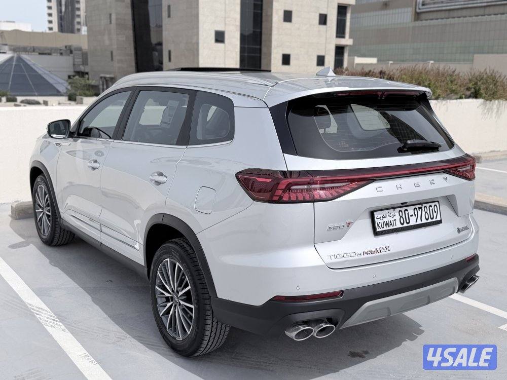 شيري تيجو 8 بروماكس 2025 عداد14تحت الكفالة سيرفس مجاني3