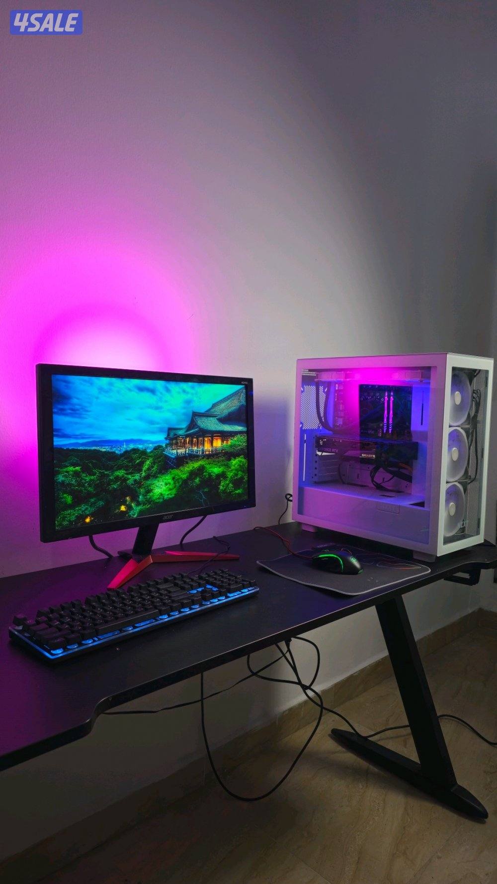 بي سي قيمنق قوي للبيع + كامل أغراضه 
للبيع جهاز PC نظيف0