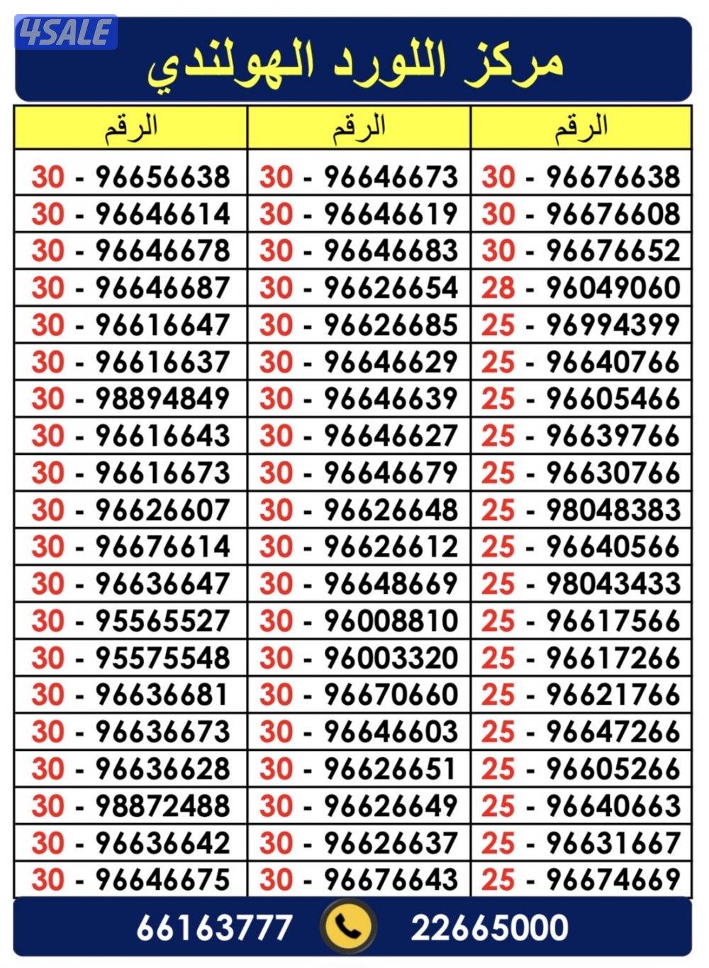 VIP NUMBERS, No:20813209