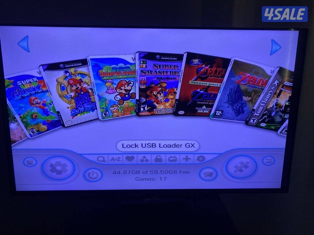 Jailbroken Nintendo Wii Complete Bundle USB Loader 64gb SD W, No: